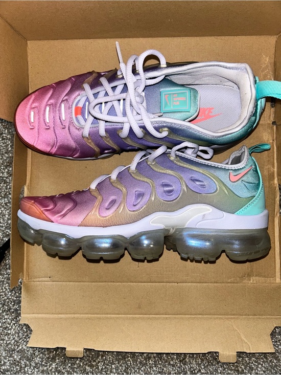Nike Shoes - Nike Gradient Pink Purple Teal VaporMax Plus Sneakers